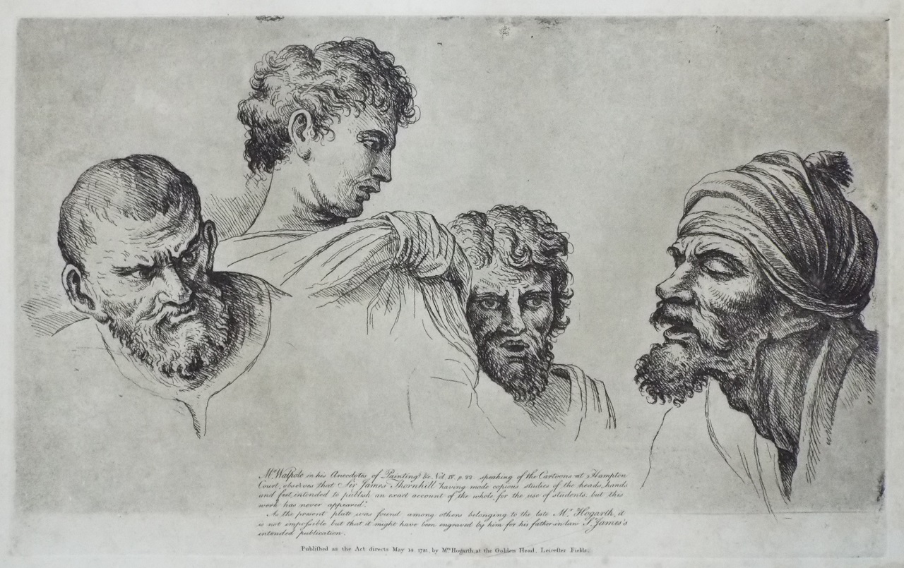 Print - Heads from the Cartoons - Hogarth